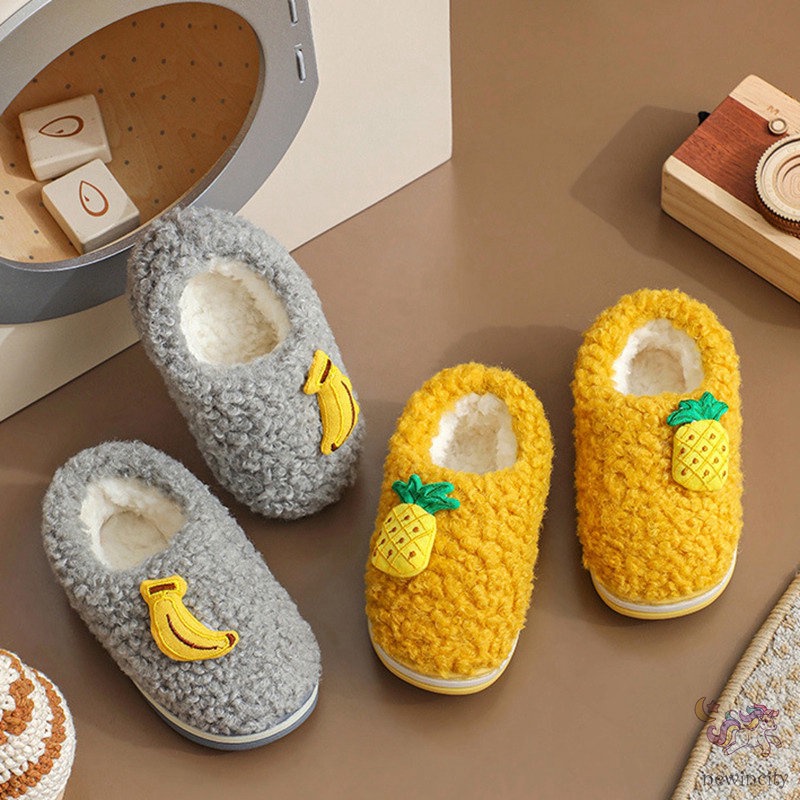 Dép Bông Đi Trong Nhà Hình Trái Cây Phong Cách Hàn Quốc Cho Bé