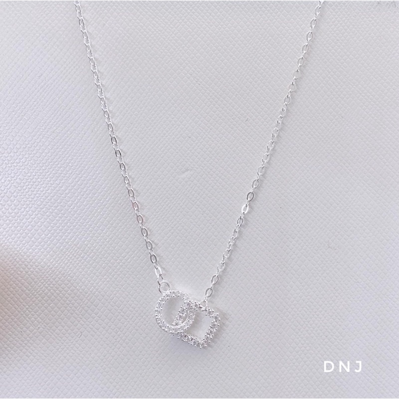 Dây chuyền nữ bạc thật mặt vuông tròn đính đá tuyệt đẹp - Kho sỉ bạc Nhất Linh