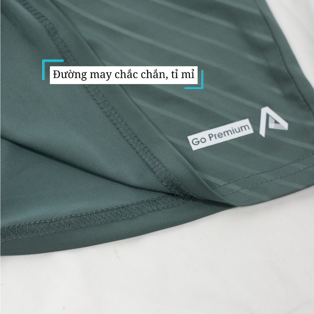 Áo thun nam thể thao tay dài AJEKA, thun lạnh co giãn bốn chiều
