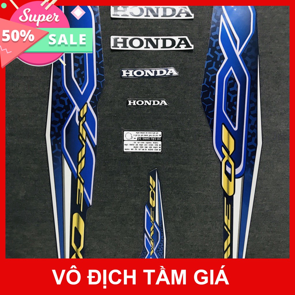 [GIÁ GỐC]  NGUYÊN BỘ TEM RỜI 3 LỚP DÀNH CHO XE MÁY HONDA WAVE A WAVE ALPHA 2019 CAO CẤP CỰC ĐẸP