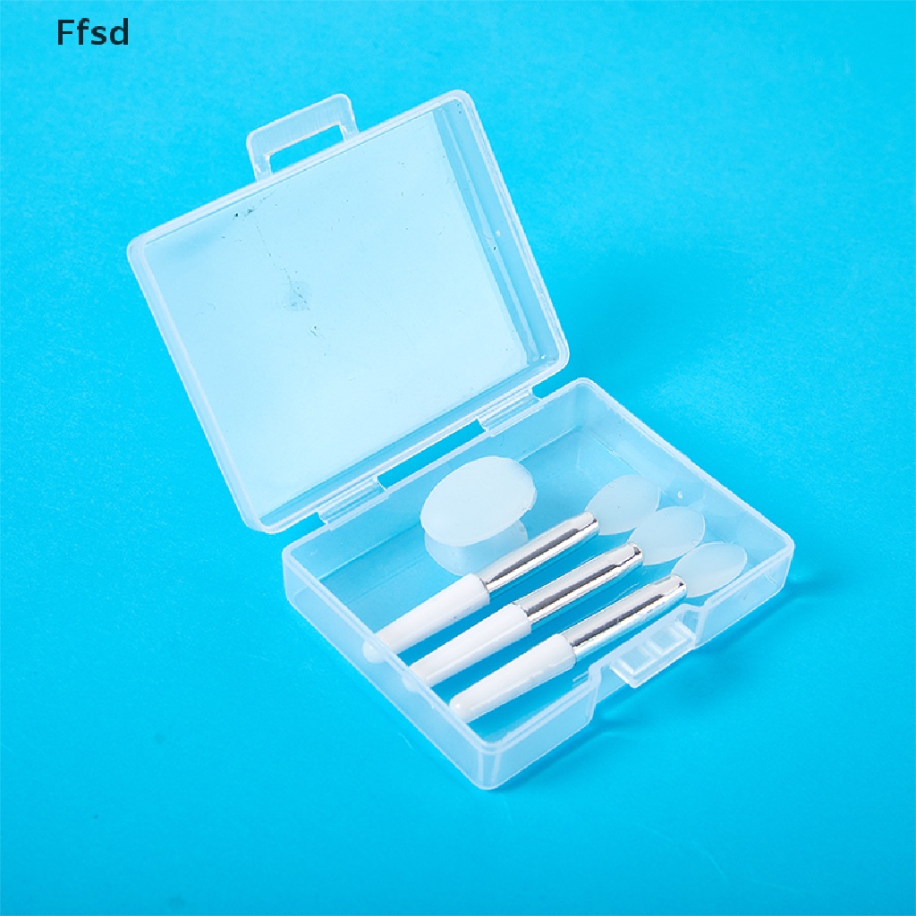 1 Bộ Cọ Đắp Mặt Nạ Môi Bằng Silicone Kèm Cốc Hút Chống Bụi