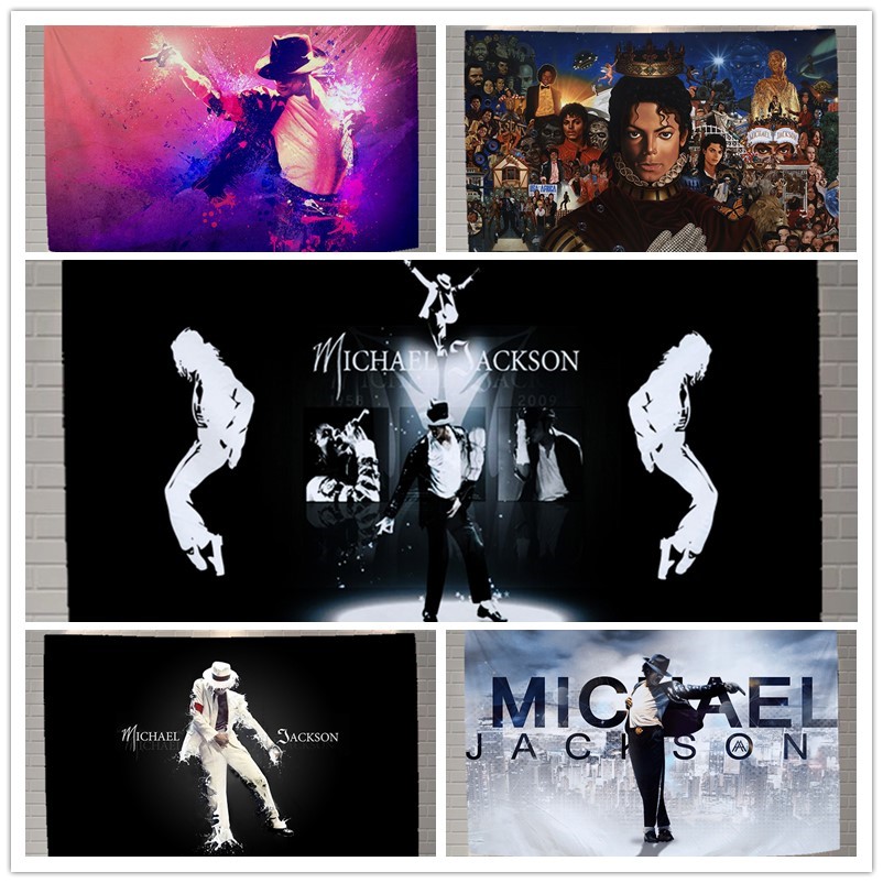 Tấm Vải Treo Tường Họa Tiết Anime Michael Jackson Độc Đáo