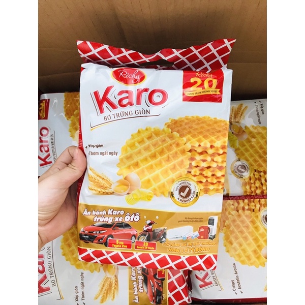 Bánh Karo Chà Bông/ Phô Mai Gói 6 Bánh