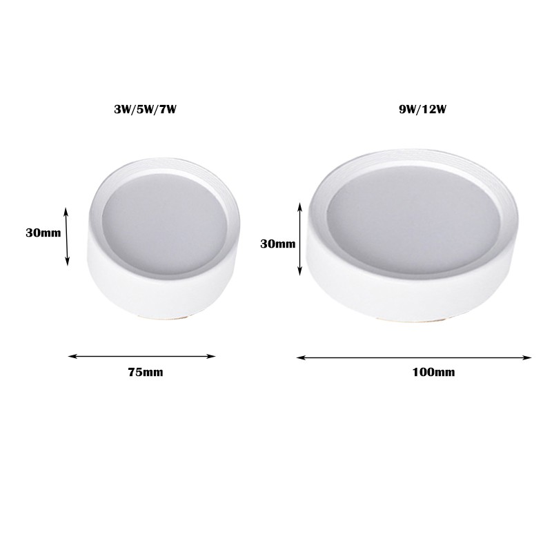 Đèn led Tròn Gắn Trần Nhà Siêu Mỏng 220v 5w 7w 9w 12w