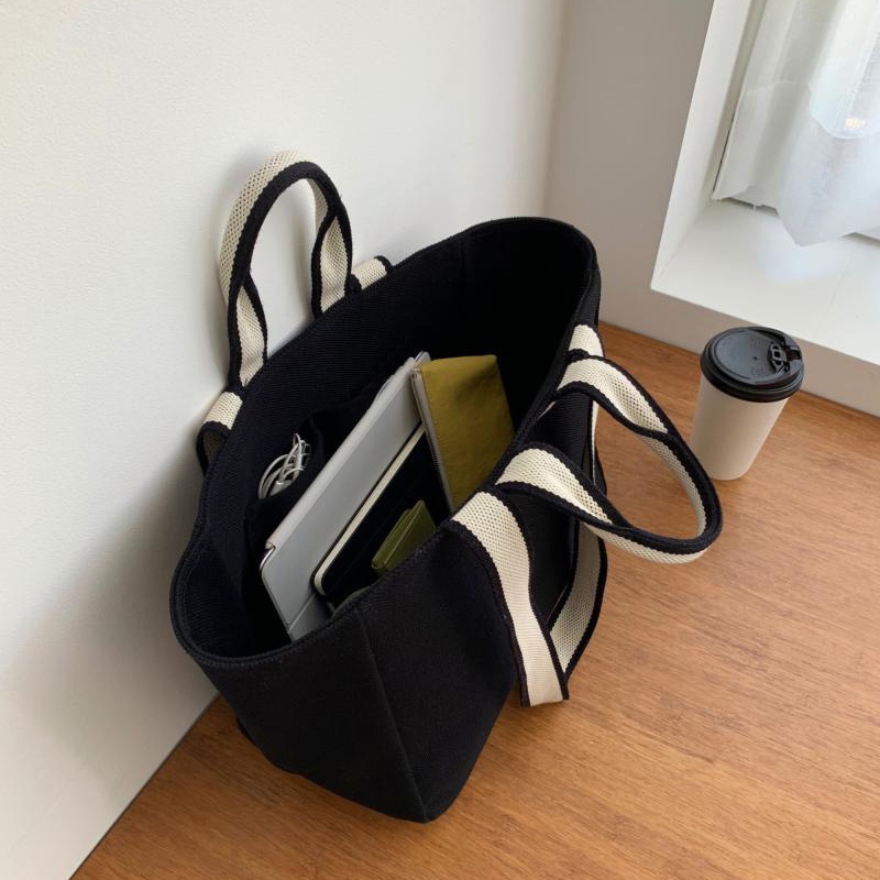 Túi đeo vai IELGY bằng vải canvas cỡ lớn phong cách cổ điển thời trang cho nữ