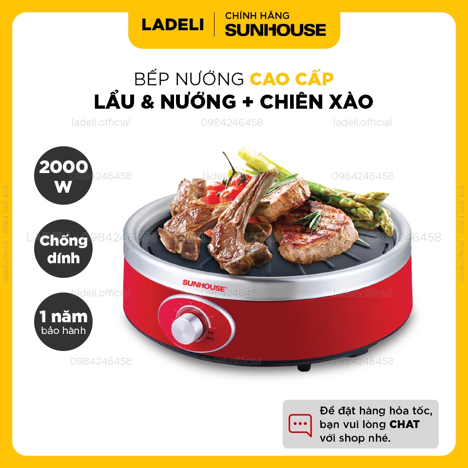 Bếp nướng hồng ngoại đa năng SUNHOUSE SHD4668