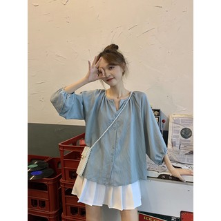 [ORDER]Áo sơ mi tay lửng Ulzzang