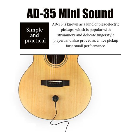 Pickup dán Transducer Adeline AD35 - khuếch đại âm thanh cho đàn guitar, ukulele, kalimba, violin, nhị, tranh...
