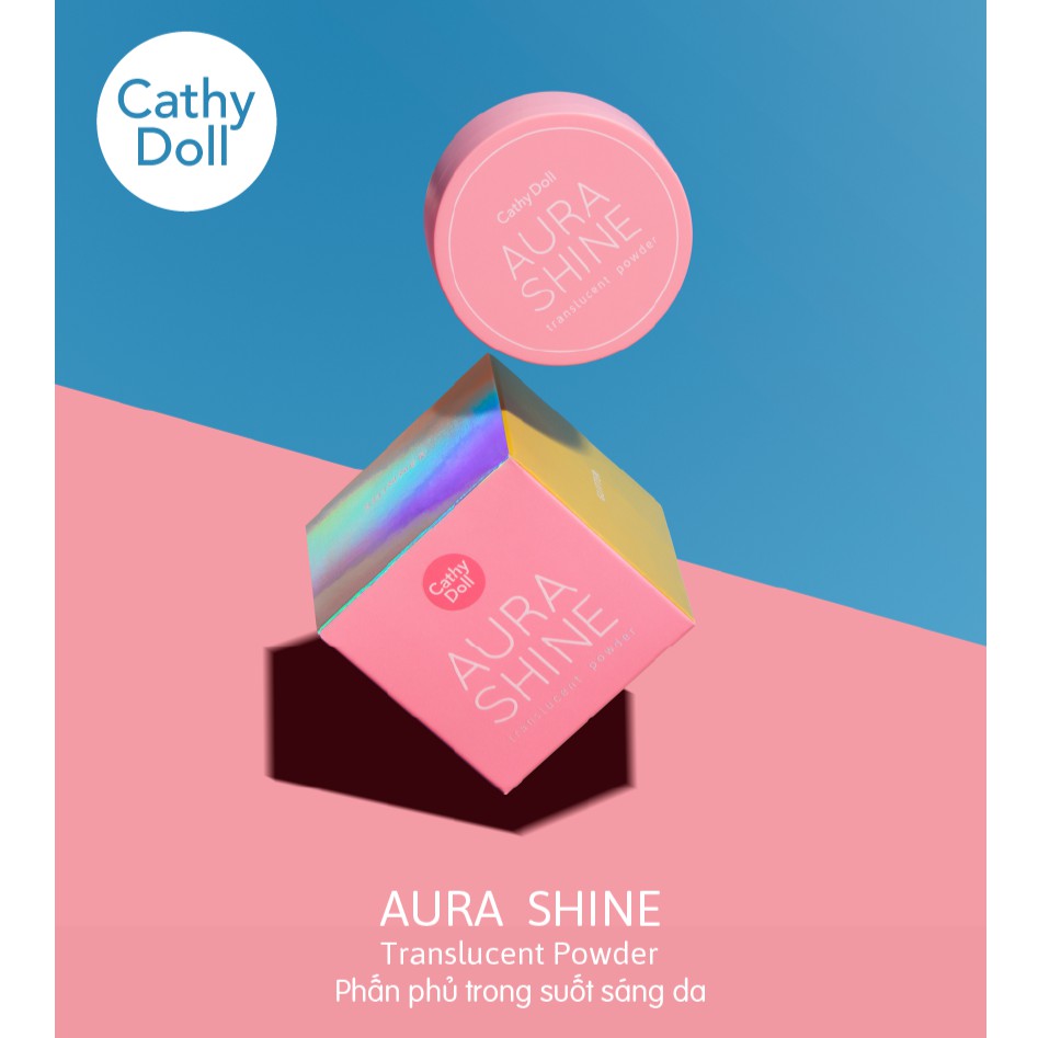 Phấn phủ trong suốt sáng da Cathy Doll Aura Shine Translucent Powder 4.5g