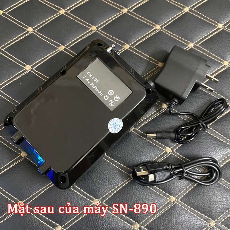 Máy Trợ Giảng Không Dây SN890 Có 2 Micro Có Dây Bluetotoh, USB, Thẻ Nhớ TF, Đài FM, Màn Hình Hiển Thị, Màn Hình Led.