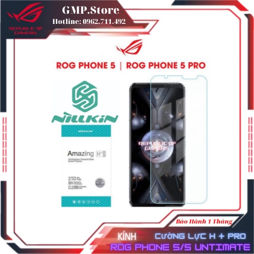 Kính Cường Lực Nillkin H + Pro Cho Asus Rog Phone 5 / 5S / 5S Pro / 5 Ultimate 9h Chống Vỡ Màn Hình (Chính Hãng)