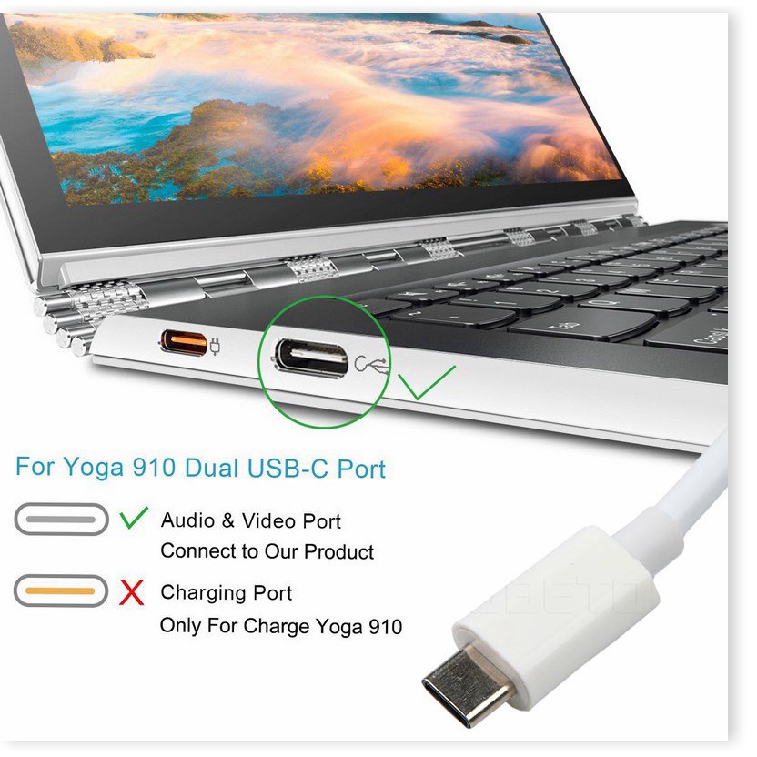 Cáp chuyển đổi từ cổng type C sang VGA USB 3.1