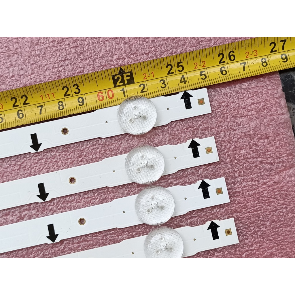 THANH LED TIVI SAMSUNG 32H4100 32J6300 HÀNG ZIN HÃNG MỚI 100%, BỘ 3 THANH, MỖI THANH 7 BÓNG 3V, DÀI 64,8cm. SAMSUNG_2014