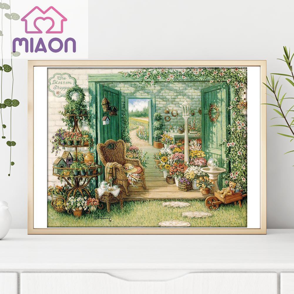 Bộ tranh đính đá tự làm hình vườn hoa 5D | BigBuy360 - bigbuy360.vn