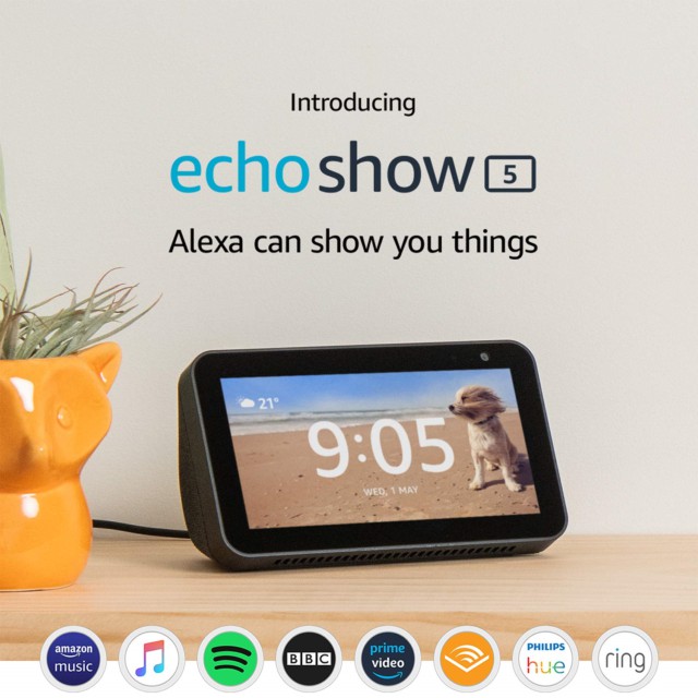 Màn hình thông minh Amazon Alexa Echo Show 5 (Gen 1 &amp; 2), tích hợp trợ lý ảo Alexa