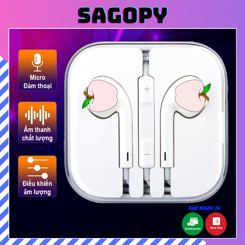 Tai nghe gaming có dây nhét tai M2 giắc 3.5, tai phone in ear chơi game chống ồn cho IP, pc, Android giá rẻ Sagopy