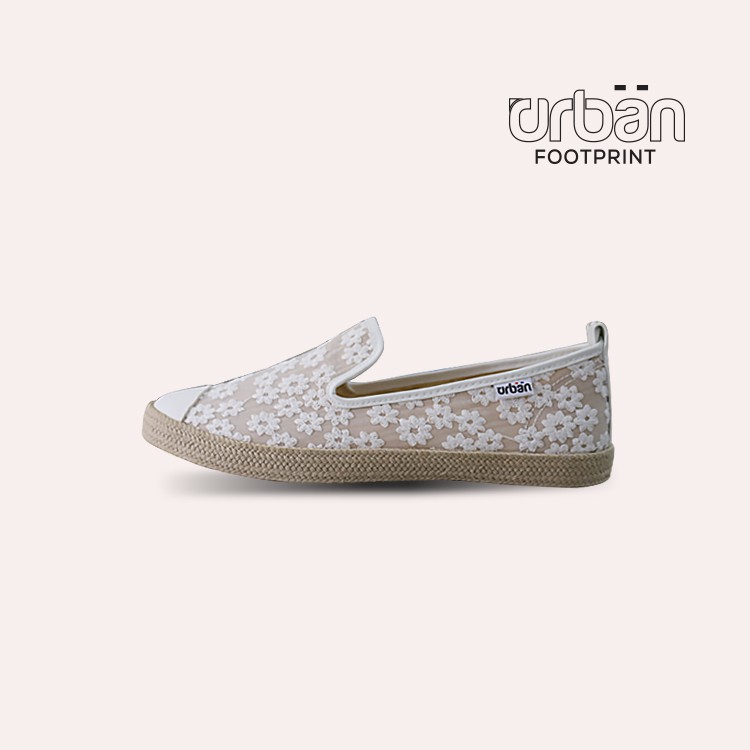 Giày sneaker Urban UL1821 thêu ren màu trắng | BigBuy360 - bigbuy360.vn