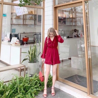 JUMPSUIT TAY LOE NƠ NGỰC (KÈM VIDEO HÌNH THẬT)