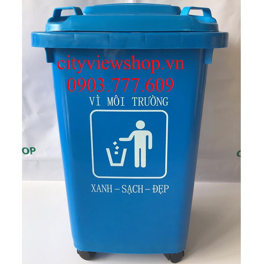 Thùng rác nhựa công nghiệp 60 lít