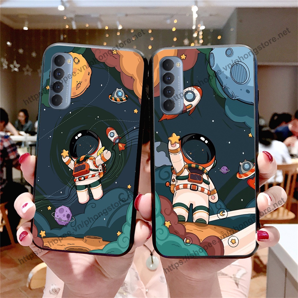 Ốp lưng Oppo Reno3 / Reno3 Pro / Reno 3 vũ trụ phi hành gia cực hot siêu cute-rẻ-bền