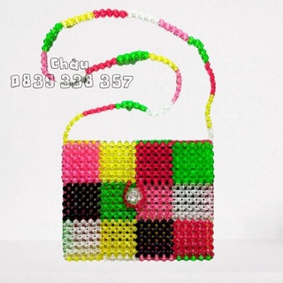 MC I Túi xách hạt cườm họa tiết sắc màu I Beaded bag