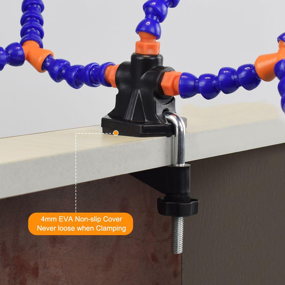 Dụng Cụ Kẹp Hàn Cầm Tay Có Đèn LED Giá Đỡ