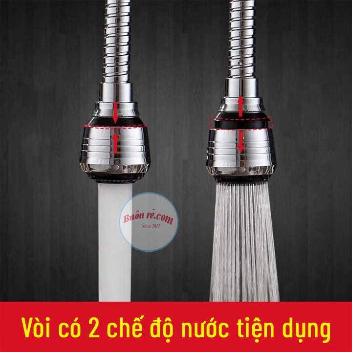 Đầu vòi xịt nước tăng áp cho vòi bồn rửa Turbo Flex điều chỉnh dòng nước 01120 Buôn Rẻ