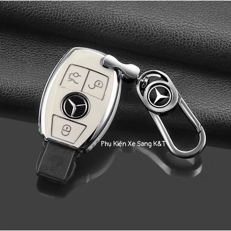 ỐP KHOÁ MERCEDES-BENZ CHÌA CƠ KÈM MÓC KHOÁ