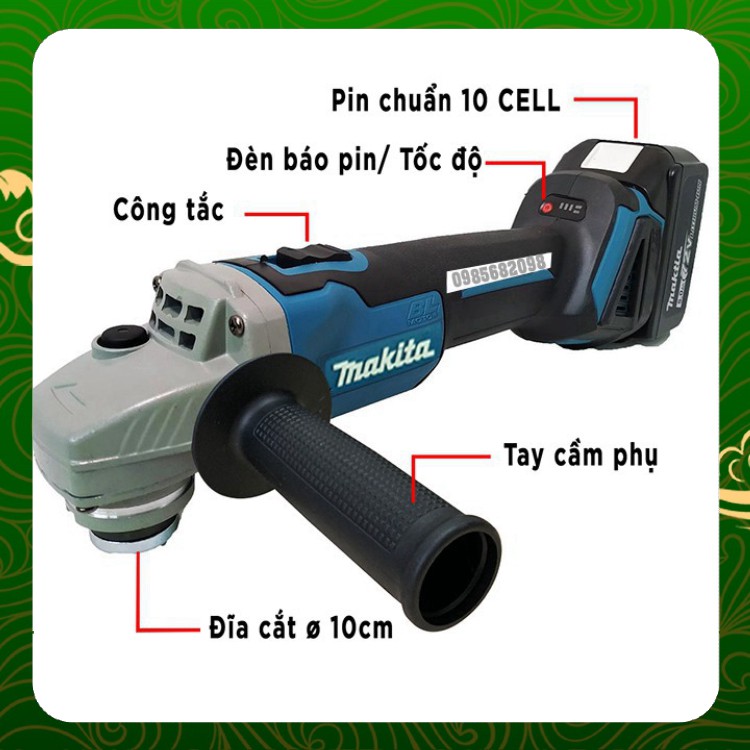 Máy mài pin Makita máy cắt 2 pin khủng không chổi than