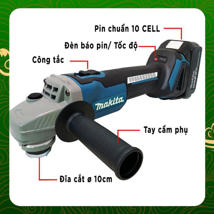 Máy mài pin Makita máy cắt 2 pin khủng không chổi than _ Nhật Việt official