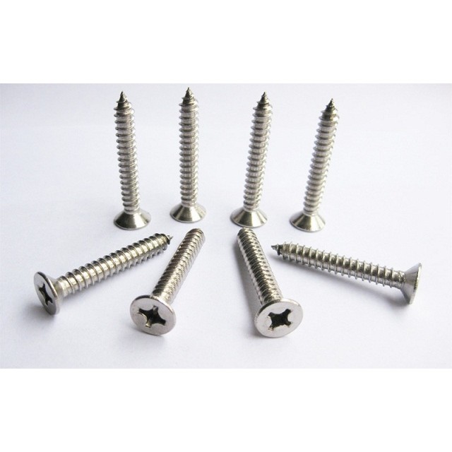 Combo 20 con vít gỗ đầu bằng 4 cạnh INOX,  M3 M4 M5 M6 M8