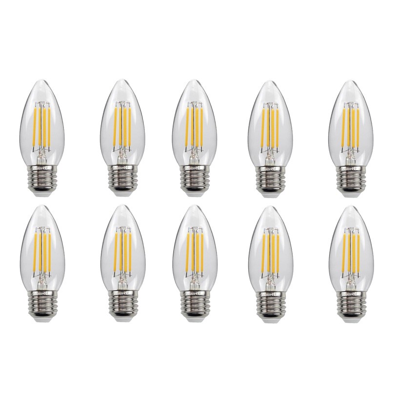 Bộ 10 bóng đèn Led Edison C35 4W hình quả nhót đui E27