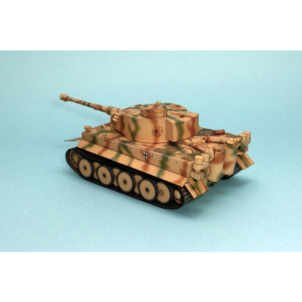 Mô hình giấy 3D  xe tank tiger I tỉ lệ 1/72