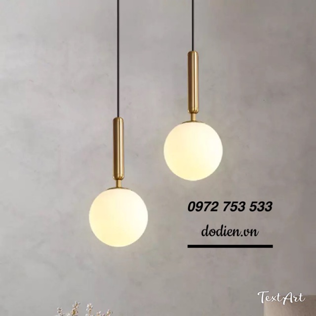 Đèn thả hiện đại đèn Bắc Âu đèn decor thuỷ tinh D200