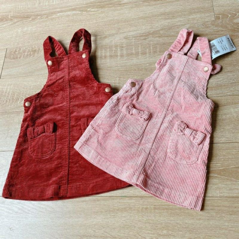 Yếm Gemo nhung tăm 2 màu dư xịn cho bé gái