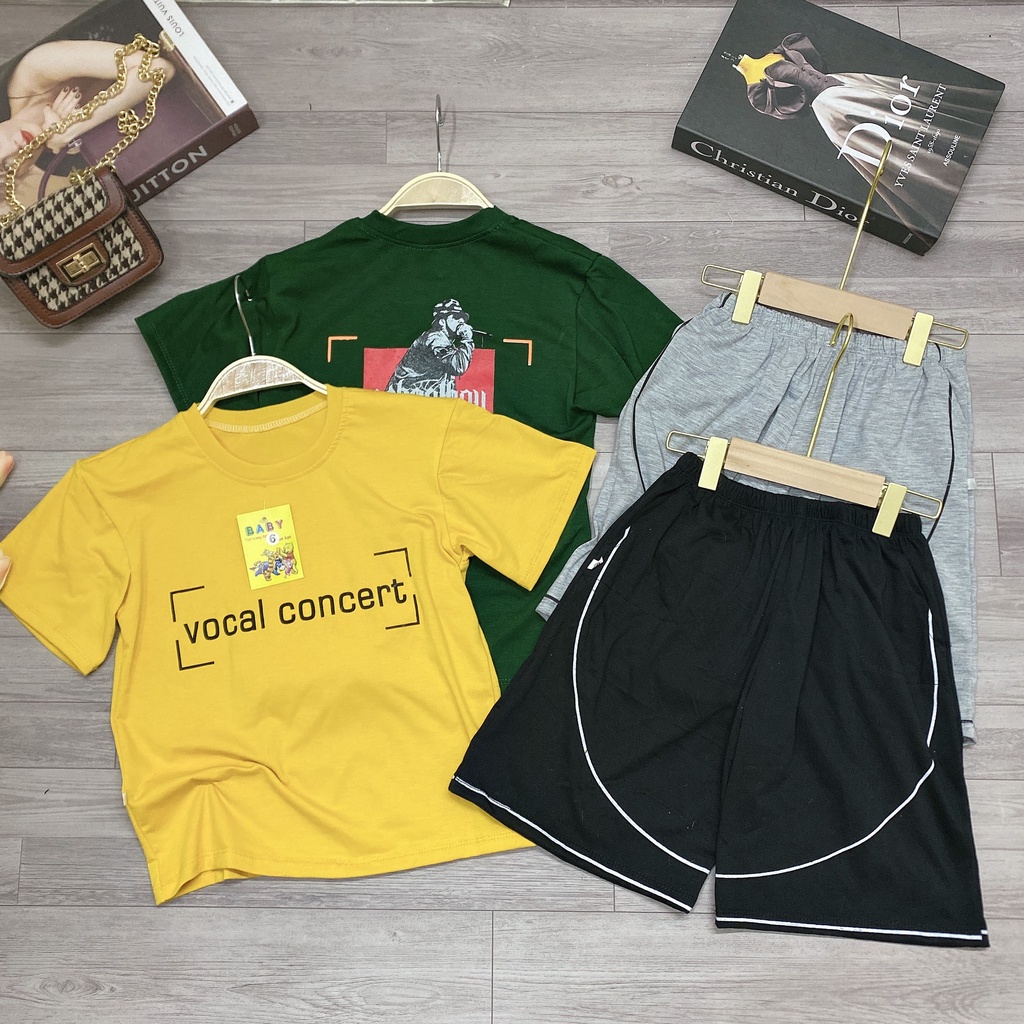 Set bộ quần áo trẻ em mẫu VOCAL dành cho bé trai 18-45kg. Thiết kế đẹp, đường may kỹ. MA31.