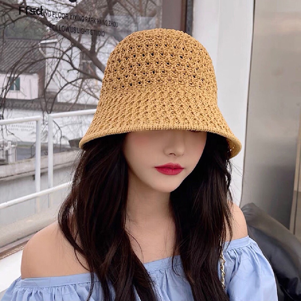 Mũ tai bèo đan sợi mềm handmade thu gọn được thời trang mùa hè