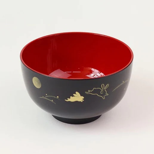 Daiso Chén Thỏ Đỏ Rabbit Bowl Red
