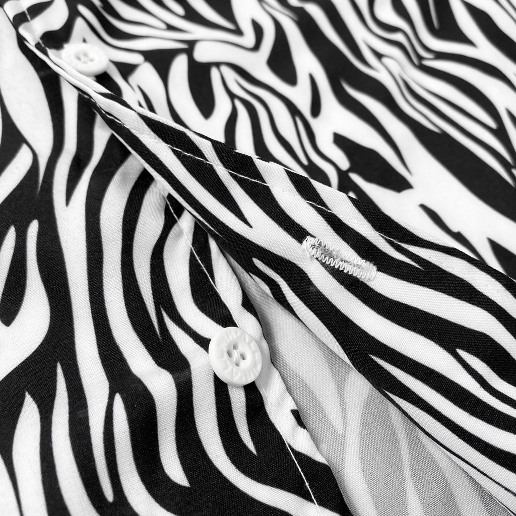 Áo sơ mi hoạ tiết Ngựa Vằn Fullbox MSW Town , sơ mi ngắn tay form rộng nam nữ unisex | BigBuy360 - bigbuy360.vn