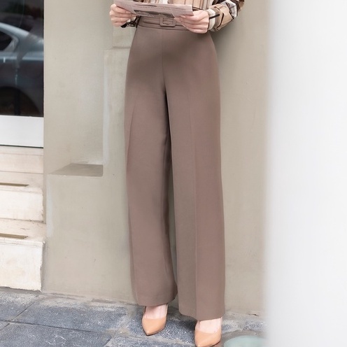 Quần Nữ Dáng Suông Đai Liền Dáng Công Sở By LEMIA Design - 21Q007