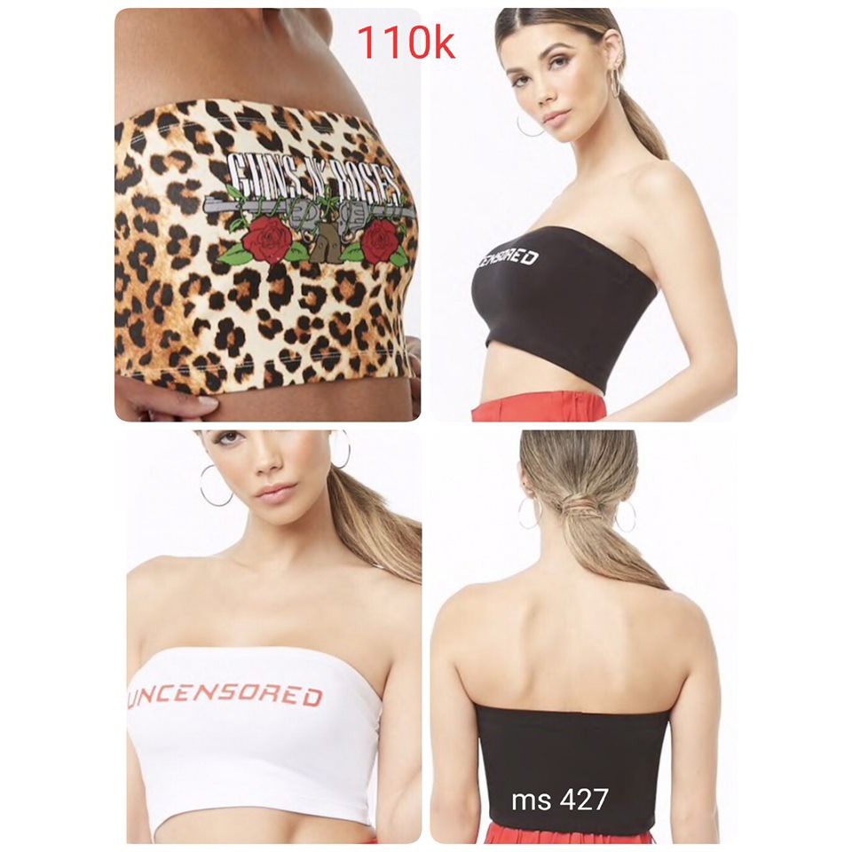 Áo croptop ống VNXK