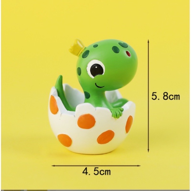 Trứng khủng long trang trí bánh kem