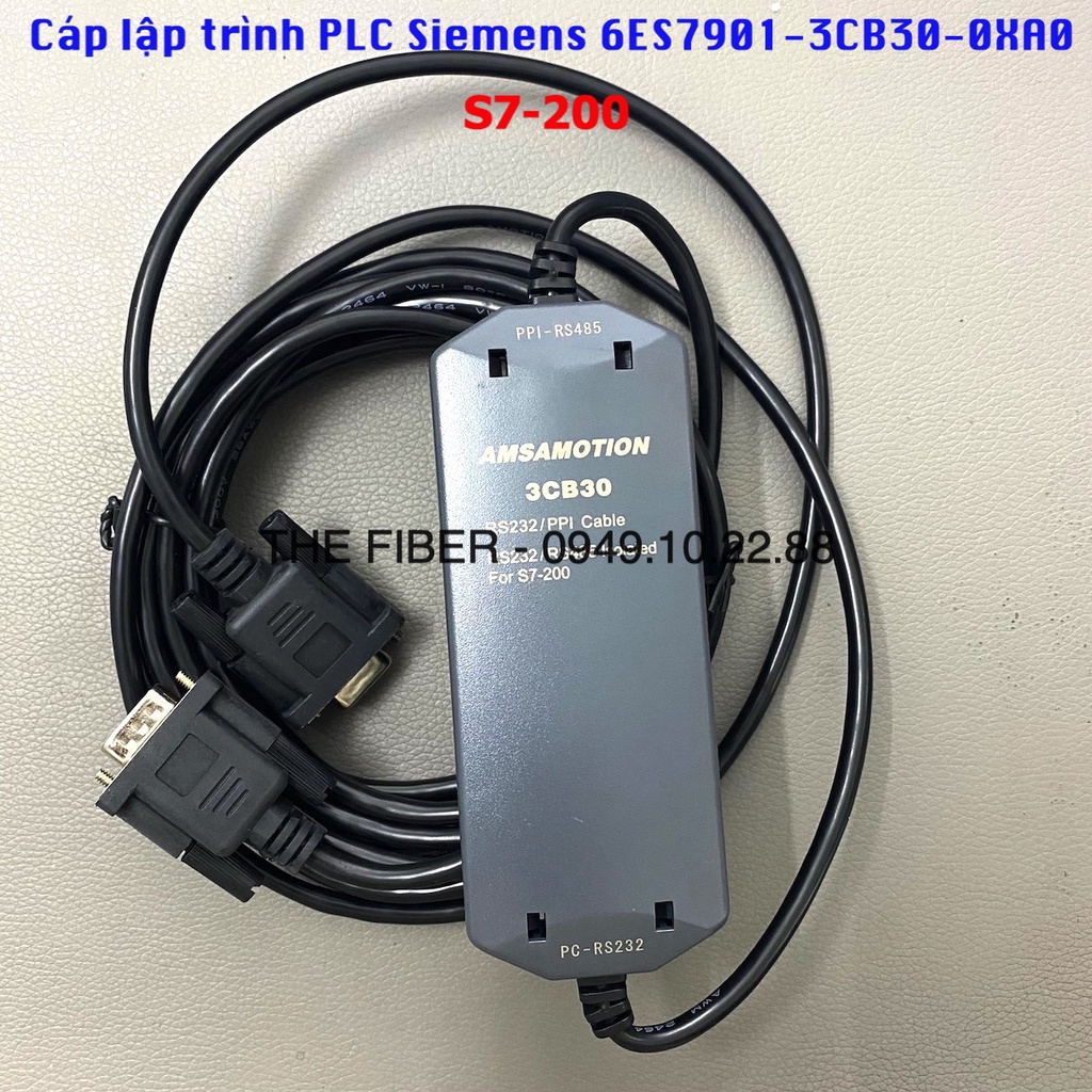 Cáp lập trình PLC Siemens 6ES7901-3CB30-0XA0 RS485-PPI S7-200