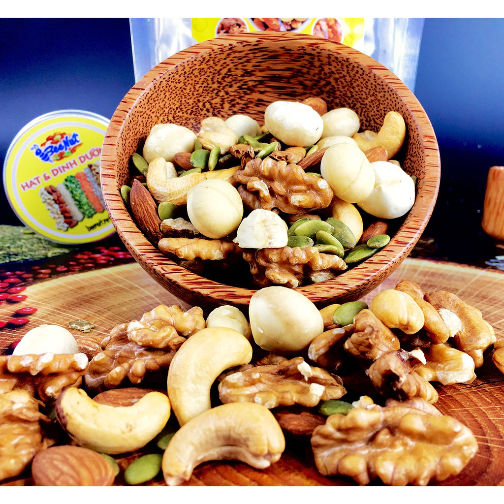 (500g) Mixed Nut 5 Loại Hạt Dinh Dưỡng - Hỗn Hợp Hạt (Macca, Hạnh Nhân, Óc Chó, Hạt Điều, Hạt Bí Xanh) - BeeNut | BigBuy360 - bigbuy360.vn