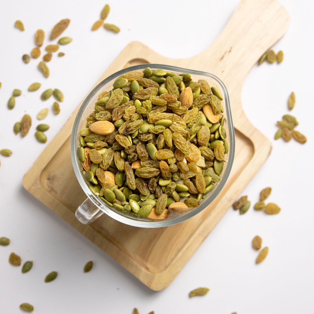 Hạt dinh dưỡng mix 7 vị Việt Nhật granola 400g cho người ăn kiêng, giảm cân Layla
