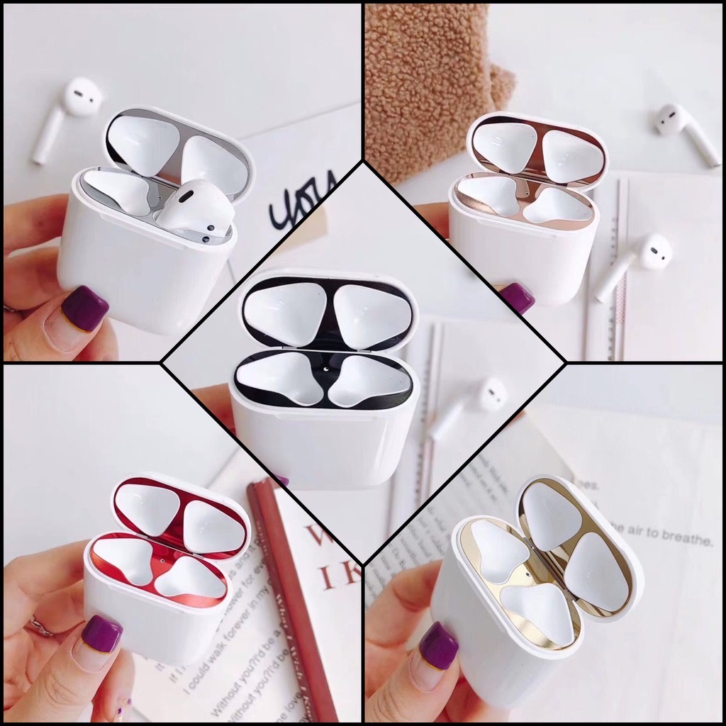 Miếng dán nam châm chống bụi, chống bẩn cho AirPods 1 2 Pro