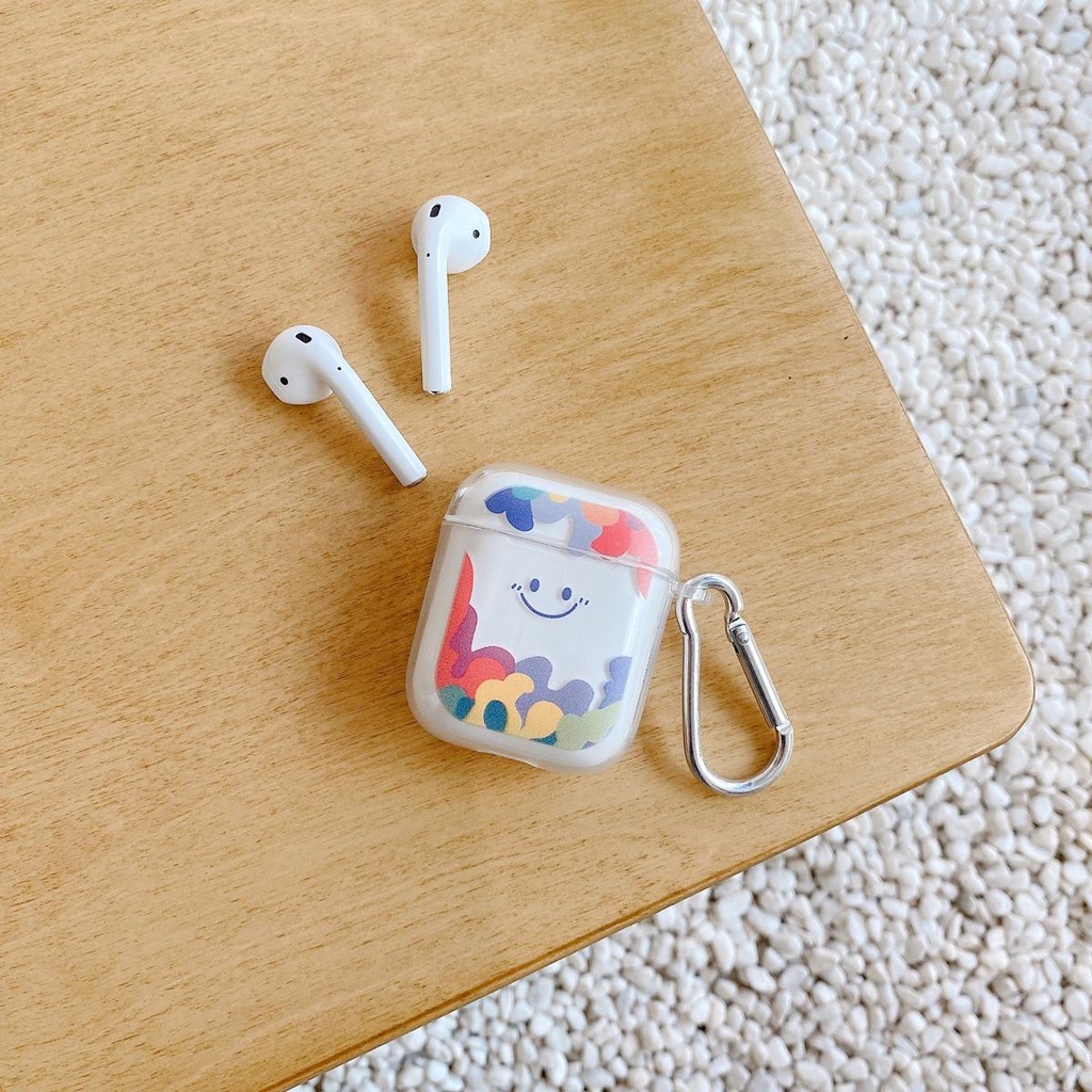 Airpods Jane color Smiley Soft TPU Case Wireless Headset Cover For Airpods 1/2/3 pro