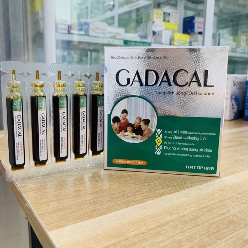 Gadacal - Cho Người Thiếu Vitamin Và Khoáng Chất Tăng Cường Sức Đề Kháng