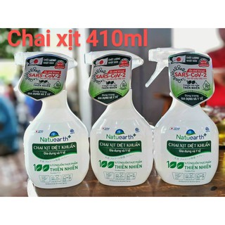 Cồn xịt diệt khuẩn natuearth plus nhật bản 410ml siêu hot