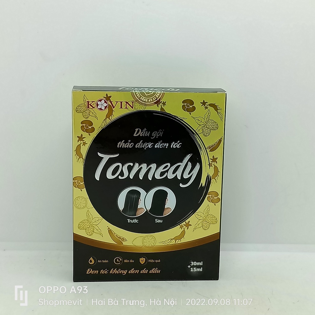 Nhuộm tóc thảo dược Tosmedy tóc đẹp tự nhiên, bóng, mượt